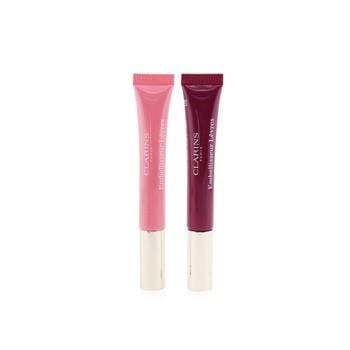 OJAM Online Shopping - Clarins Natural Lip Perfector Duo (2x Lip Perfector) - 01 & 08 2x12ml/0.35oz Make Up