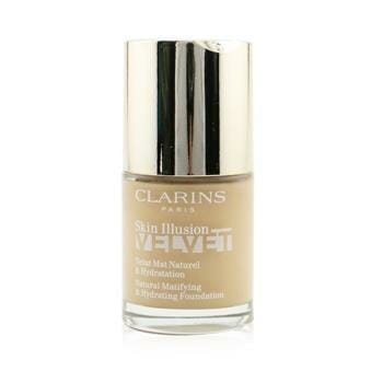 OJAM Online Shopping - Clarins Skin Illusion Velvet Natural Matifying & Hydrating Foundation - # 112C Amber 30ml/1oz Make Up