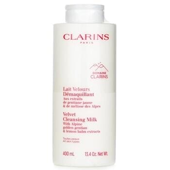 OJAM Online Shopping - Clarins Velvet Cleansing Milk with Alpine Golden Gentian & Lemon Balm Extracts (Random Packaging) 400ml/13.4oz Skincare