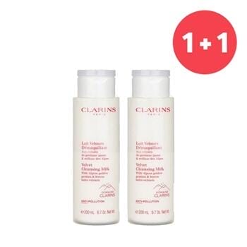 OJAM Online Shopping - Clarins 【Buy 1 Get 1】Velvet Cleansing Milk with Alpine Golden Gentian & Lemon Balm Extracts (Add ONE to Cart and get TWO) 200ml/6.7oz Skincare