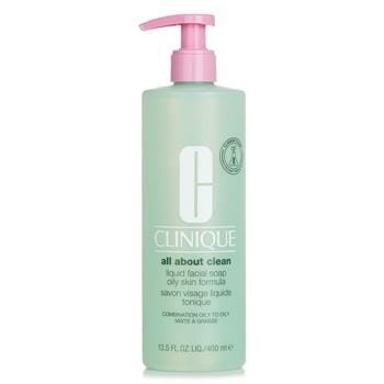 OJAM Online Shopping - Clinique All About Clean Liquid Facial Soap Oily Skin Formula (Combination Oily to Oily Skin) 400ml/13.5oz Skincare