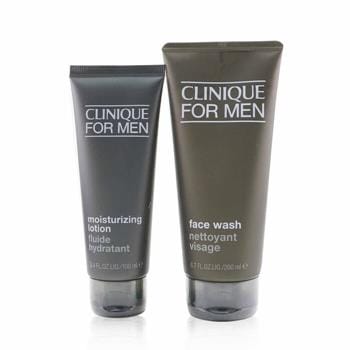 OJAM Online Shopping - Clinique Men Cleanser + Hydrate 2-Pieces Set: Face Wash 200ml + Moisturizing Lotion 100ml 2pcs Men's Skincare