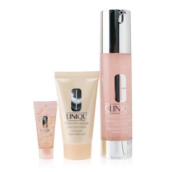 OJAM Online Shopping - Clinique Skincare Specialists Supercharged Hydration Set: Moisture Surge Concentrate 48ml+ Overnight Mask 30ml+ Eye 96-Hr 5ml 3pcs Skincare