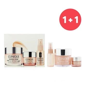 OJAM Online Shopping - Clinique 【1+1 Set】Moisture Surge Set: Moisture Surge 100H 125ml+ All About Eyes 15ml+ Moisture Surge Face Spray Thirsty Skin Relief 30ml 3pcs x2 Skincare