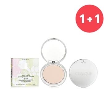 OJAM Online Shopping - Clinique 【1+1 Set】Stay Matte Powder Oil Free - No. 01 Stay Buff 7.6g/0.27oz Make Up