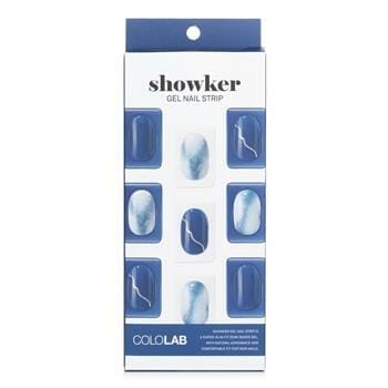 OJAM Online Shopping - Cololab Showker Gel Nail Strip # CNA401 Blackberry Marble 1pcs Make Up