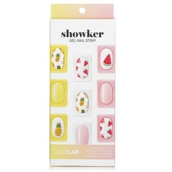 OJAM Online Shopping - Cololab Showker Gel Nail Strip # CNA604 I'm Fine Watermelon 1pcs Make Up