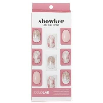 OJAM Online Shopping - Cololab Showker Gel Nail Strip # CSA101 Bling Pink Art 1pcs Make Up