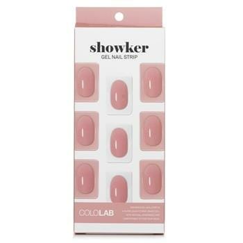 OJAM Online Shopping - Cololab Showker Gel Nail Strip # CSF111 Goddess Coral Pink 1pcs Make Up