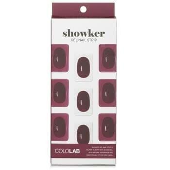 OJAM Online Shopping - Cololab Showker Gel Nail Strip # CSF512 Better Deep Red 1pcs Make Up