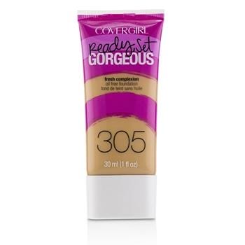 OJAM Online Shopping - Covergirl Ready Set Gorgeous Oil Free Foundation - # 305 Golden Tan 30ml/1oz Make Up