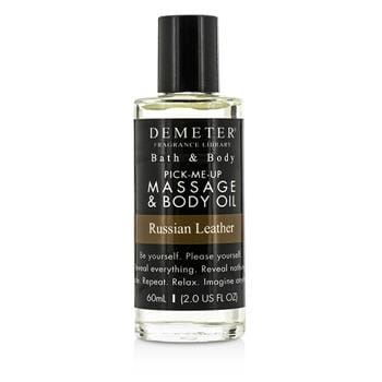 OJAM Online Shopping - Demeter Russian Leather Massage & Body Oil 60ml/2oz Men's Fragrance