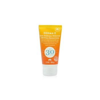 OJAM Online Shopping - Derma E Sun Defense Mineral Oil-Free Sunscreen SPF 30 Face 56g/2oz Skincare