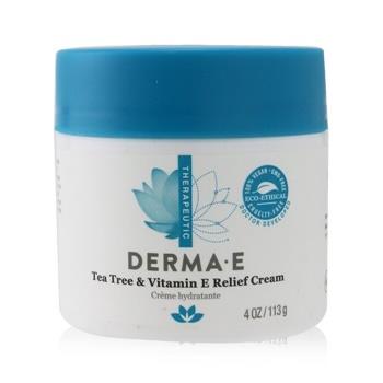 OJAM Online Shopping - Derma E Therapeutic Tea Tree & Vitamin E Relief Cream 113g/4oz Skincare