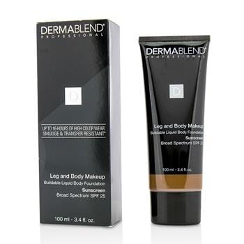 OJAM Online Shopping - Dermablend Leg and Body Make Up Buildable Liquid Body Foundation Sunscreen Broad Spectrum SPF 25 - #Deep Natural 85N 100ml/3.4oz Make Up