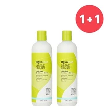 OJAM Online Shopping - DevaCurl 【1+1 Set】No-Poo Original (Zero Lather Conditioning Cleanser - For Curly Hair) 355ml/12oz Hair Care