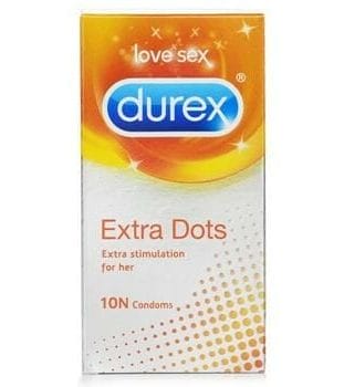 OJAM Online Shopping - Durex Extra Dots Condoms 10pcs 10pcs/box Health
