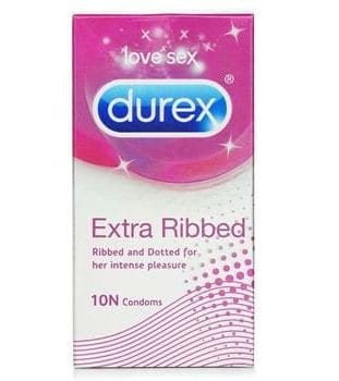 OJAM Online Shopping - Durex Extra Ribbed Condoms 10pcs 10pcs/box Health