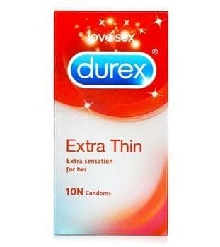 OJAM Online Shopping - Durex Extra Thin 10pcs 10pcs/box Health