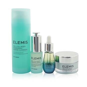 OJAM Online Shopping - Elemis Age-Defying Bestsellers Set: Renewal Serum 15ml+ Marine Cleanser 150ml+ Marine Oil 15ml+ Marine Cream 30ml 4pcs Skincare