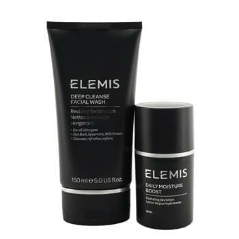 OJAM Online Shopping - Elemis His (or Her) Essential Duo: Deep Cleanse Facial Wash 150ml + Daily Moisture Boost 50ml 2pcs Men's Skincare