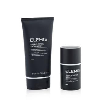 OJAM Online Shopping - Elemis Men's Grooming Duo Set: Deep Cleanser Facial Wash 150ml + Daily Moisture Boost 50ml 2pcs Men's Skincare
