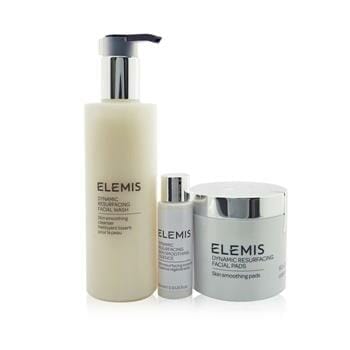 OJAM Online Shopping - Elemis Skin Resurfacing Trio Set: Facial Pads 60pads+ Facial Wash 200ml+ Skin Smoothing Essence 28ml 3pcs Skincare