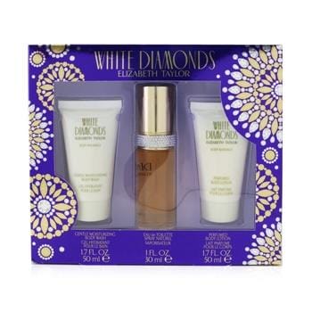 OJAM Online Shopping - Elizabeth Taylor White Diamonds Coffret: Eau De Toilette Spray 30ml/1.0oz + Body Lotion 50ml/1.7oz + Body Wash 50ml/1.7oz 3pcs Ladies Fragrance