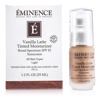 OJAM Online Shopping - Eminence Vanilla Latte Tinted Moisturizer Broad Spectrum SPF 25 Sunscreen - Light 35ml/1.2oz Skincare