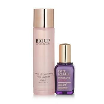 OJAM Online Shopping - Estee Lauder Perfectionist [CP+R] Wrinkle Lifting/ Firming Serum - For All Skin Types 50ml (Free: Natural Beauty BIO UP Treatment Essence 150ml) 2pcs Skincare