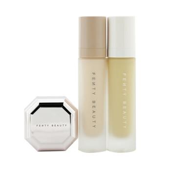 OJAM Online Shopping - Fenty Beauty by Rihanna Pro Filt'R Soft Matte Complexion Kit: Foundation 32ml + Primer 32ml + Instant Retouch Setting Powder 7.8g - #140 3pcs Make Up