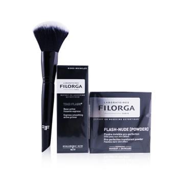 OJAM Online Shopping - Filorga Flawless Bareskin Effect Active Make Up Kit (1x Primer + 1x Translucent Powder + 1x Make Up Brush) 3pcs Make Up