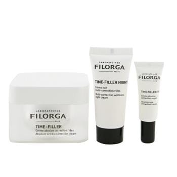 OJAM Online Shopping - Filorga Time-Filler Mission 100% Anti-Wrinkle Set: Time-Filler 50ml + Time-Filler Eyes 4ml + Time-Filler Night 15ml 3pcs Skincare