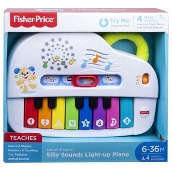 OJAM Online Shopping - Fisher-Price Laugh & Learn™ Silly Sounds Light-Up Piano 27x6x24cm Toys