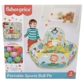 OJAM Online Shopping - Fisher-Price Portable Sport Balls Pit (25 balls) 30x30x5cm Toys