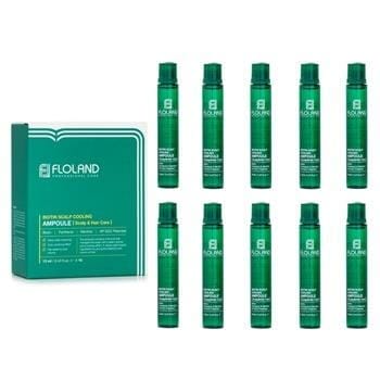 OJAM Online Shopping - Floland Biotin Scalp Cooling Ampoule (For Scalp & Hair Care) 10x13ml/0.43oz Hair Care