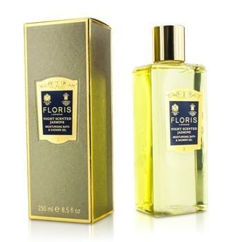 OJAM Online Shopping - Floris Night Scented Jasmine Moisturising Bath & Shower Gel 250ml/8.5oz Ladies Fragrance