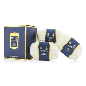 OJAM Online Shopping - Floris Rose Geranium Luxury Soap 3x100g/3.5oz Ladies Fragrance