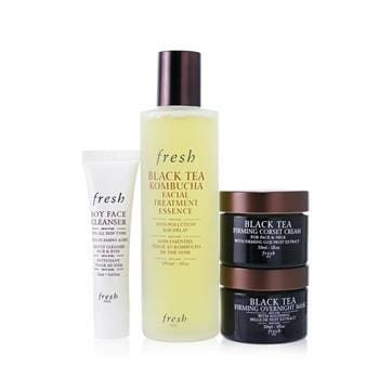 OJAM Online Shopping - Fresh Black Tea Firming Beauty Bundle Set 4pcs Skincare
