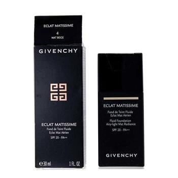 OJAM Online Shopping - Givenchy Eclat Matissime Fluid Foundation SPF 20 - # 4 Mat Beige (Box Slightly Damaged) 30ml/1oz Make Up