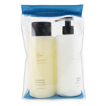 OJAM Online Shopping - Glasshouse Midnight In Milan (Saffron & Rose) Body Duo: Shower Gel + Body Lotion 2x400ml/13.52oz Ladies Fragrance