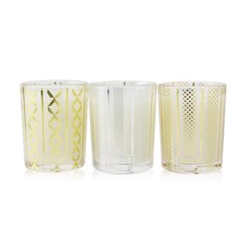 OJAM Online Shopping - Glasshouse Scent Scene Duo Coffret: Bespoke Metal Vessel + Lost In Amalfi (Sea Mist) Scent Stems + Kyoto In Bloom (Camellia & Lotus) Scent Stems 3pcs Home Scent