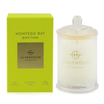 OJAM Online Shopping - Glasshouse Triple Scented Soy Candle - Montego Bay Rhythm (Coconut & Lime) 60g/2.1oz Home Scent