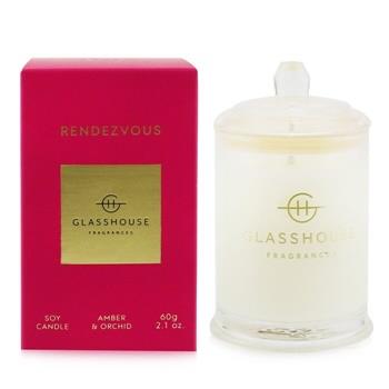 OJAM Online Shopping - Glasshouse Triple Scented Soy Candle - Rendezvous (Amber & Orchid) 60g/2.1oz Home Scent