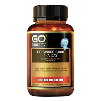 OJAM Online Shopping - Go Healthy [Authorized Sales Agent] GO Ginkgo 9000 1-A-DAY - 60 Vcaps 60pcs/box Supplements