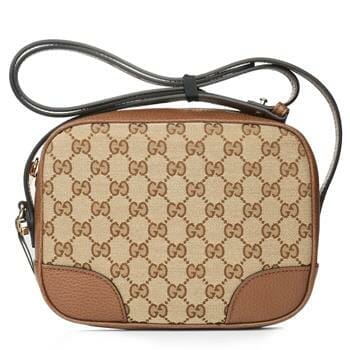 OJAM Online Shopping - Gucci Canvas Leather GG BREE Crossbody Bag 449413 Beige Brown Luxury