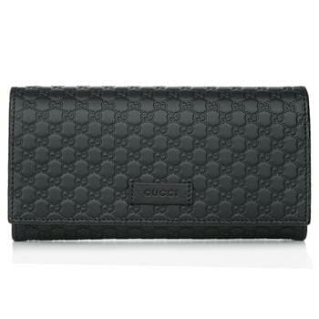 OJAM Online Shopping - Gucci Gucci Micro Shima Bifold Wallet 449396 Black Luxury