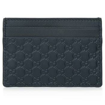 OJAM Online Shopping - Gucci Gucci Microguccissim a Card Holder 262837 Navy Luxury