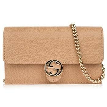 OJAM Online Shopping - Gucci Icon GG Interlocking Wallet On Chain  Light CamelCrossbody Bag 615523 Light Camel Luxury