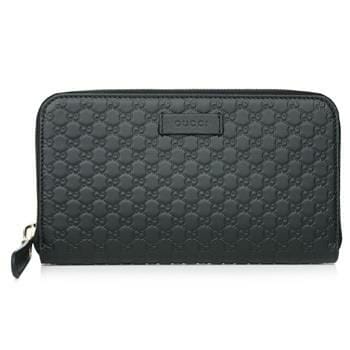 OJAM Online Shopping - Gucci Micro GUCCISSIMA Round ZIP Wallet 449391 Black Luxury